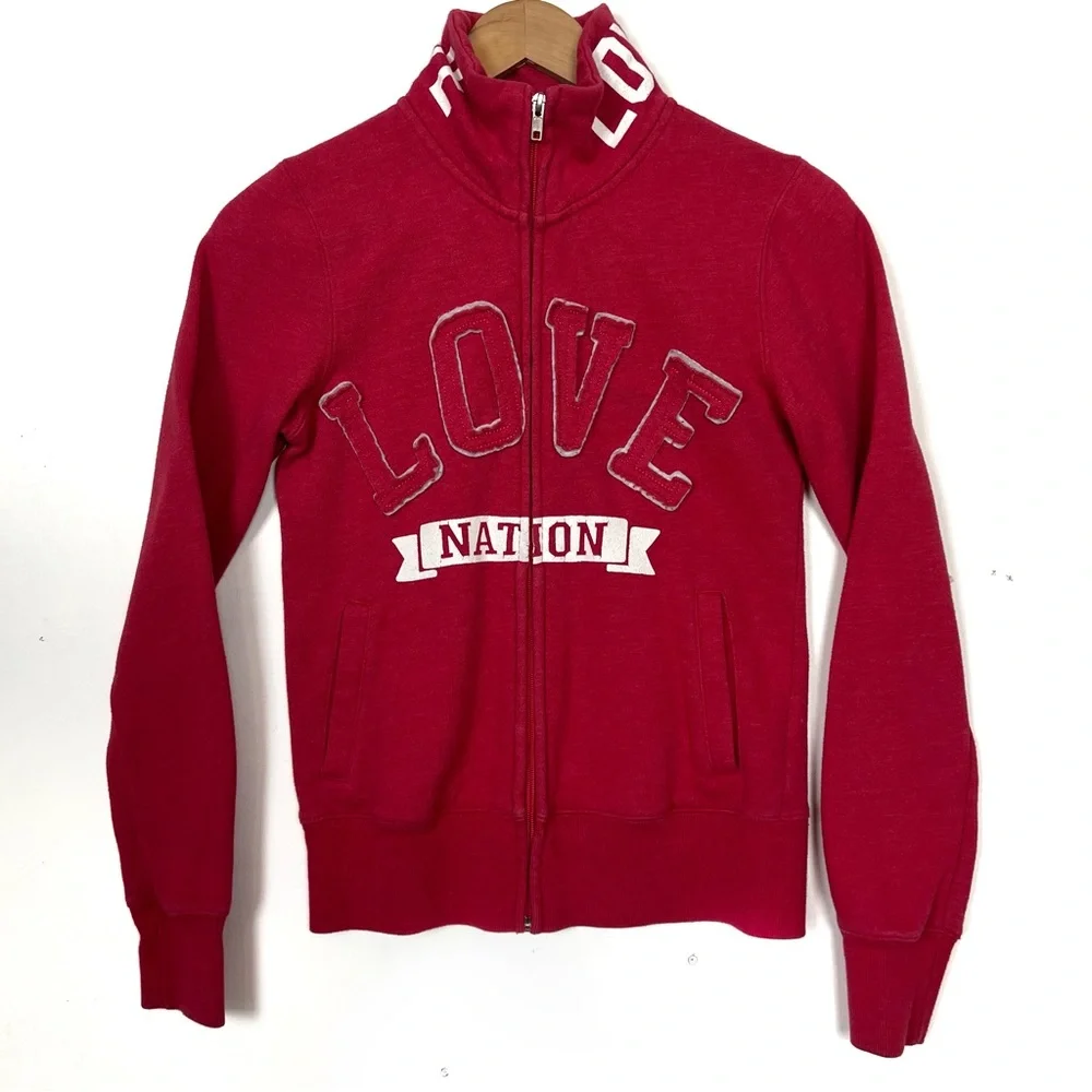 Reflex Love Nation Four Pocket Zip Up Sweater Sz S - Picture 1 of 16